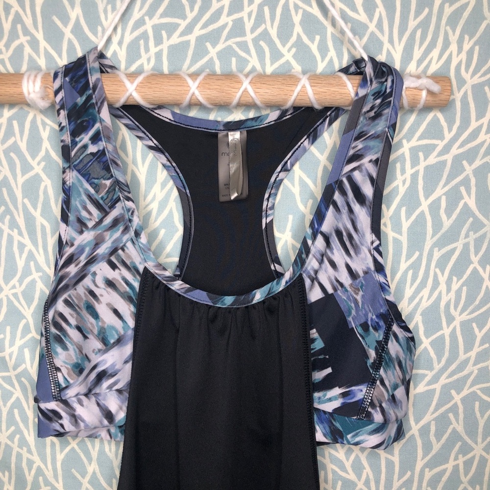 Mono B Built in Bra Racerback Athletic Top. - Picture 3 of 7